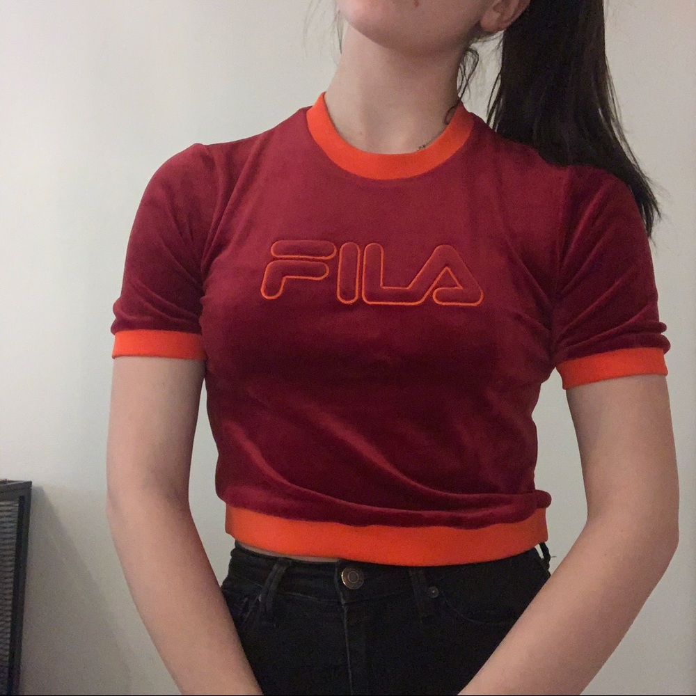 Velvet FILA cropped shirt